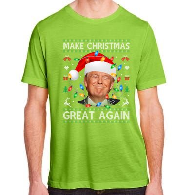 Make Christmas Great Again Funny Trump Ugly Christmas Gift Adult ChromaSoft Performance T-Shirt