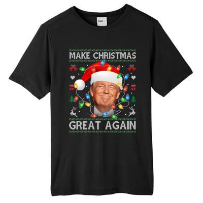 Make Christmas Great Again Funny Trump Ugly Christmas Gift Tall Fusion ChromaSoft Performance T-Shirt