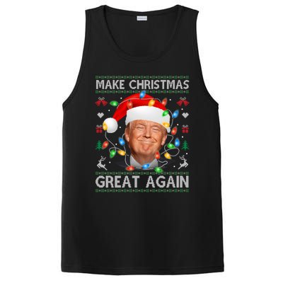 Make Christmas Great Again Funny Trump Ugly Christmas Gift PosiCharge Competitor Tank