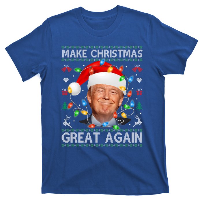 Make Christmas Great Again Funny Trump Ugly Christmas Gift T-Shirt