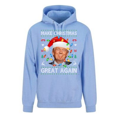 Make Christmas Great Again Funny Trump Ugly Christmas Gift Unisex Surf Hoodie