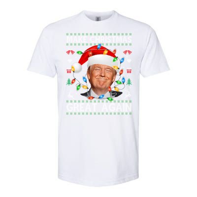 Make Christmas Great Again Funny Trump Ugly Christmas Gift Softstyle® CVC T-Shirt