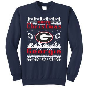 Merry Christmas Georgia Tree Happy Trending Christmas Sweatshirt