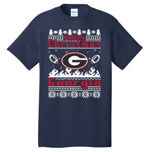 Merry Christmas Georgia Tree Happy Trending Christmas Tall T-Shirt