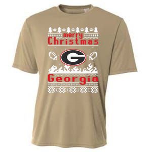 Merry Christmas Georgia Tree Happy Trending Christmas Cooling Performance Crew T-Shirt