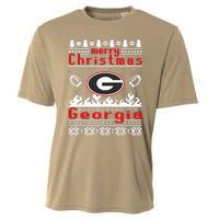 Merry Christmas Georgia Tree Happy Trending Christmas Cooling Performance Crew T-Shirt