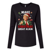 Make Christmas Great Again Funny Christmas Pajamas Gift Womens Cotton Relaxed Long Sleeve T-Shirt