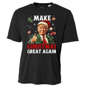 Make Christmas Great Again Funny Christmas Pajamas Gift Cooling Performance Crew T-Shirt