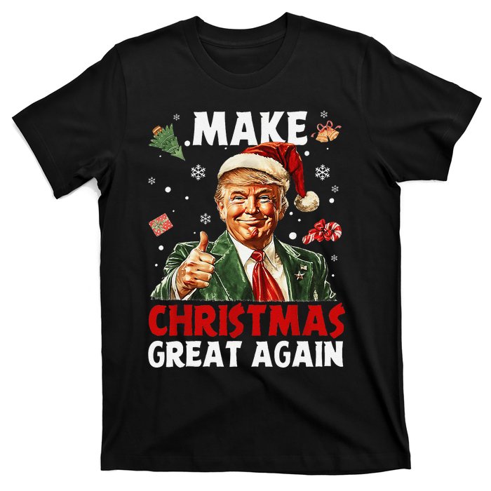 Make Christmas Great Again Funny Christmas Pajamas Gift T-Shirt