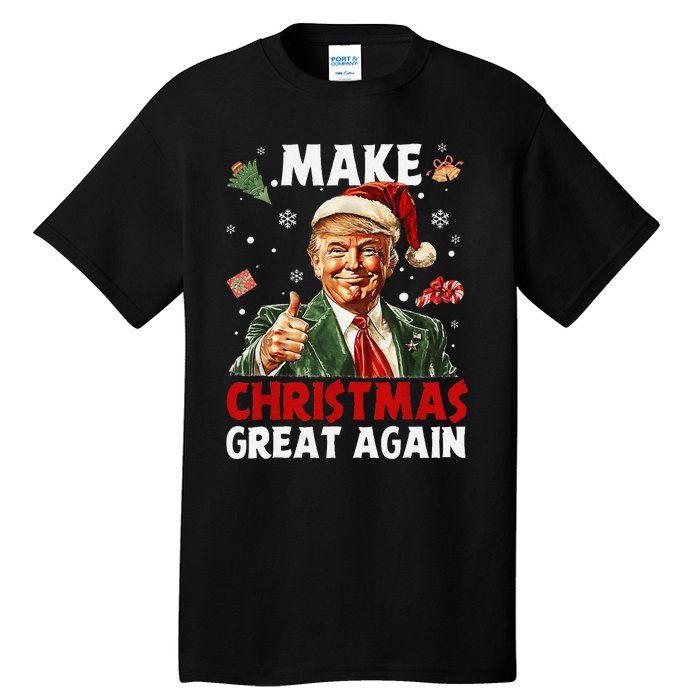 Make Christmas Great Again Funny Christmas Pajamas Gift Tall T-Shirt