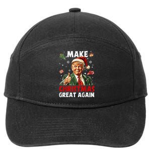 Make Christmas Great Again Funny Christmas Pajamas Gift 7-Panel Snapback Hat