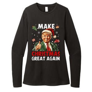 Make Christmas Great Again Funny Christmas Pajamas Gift Womens CVC Long Sleeve Shirt