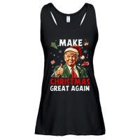 Make Christmas Great Again Funny Christmas Pajamas Gift Ladies Essential Flowy Tank