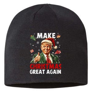 Make Christmas Great Again Funny Christmas Pajamas Gift Sustainable Beanie