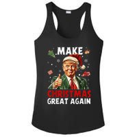 Make Christmas Great Again Funny Christmas Pajamas Gift Ladies PosiCharge Competitor Racerback Tank