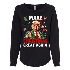 Make Christmas Great Again Funny Christmas Pajamas Gift Womens California Wash Sweatshirt