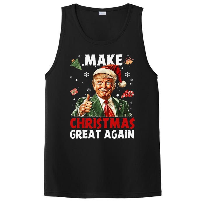 Make Christmas Great Again Funny Christmas Pajamas Gift PosiCharge Competitor Tank