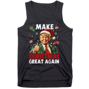 Make Christmas Great Again Funny Christmas Pajamas Gift Tank Top