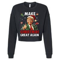 Make Christmas Great Again Funny Christmas Pajamas Gift Cropped Pullover Crew