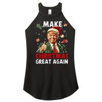 Make Christmas Great Again Funny Christmas Pajamas Gift Women's Perfect Tri Rocker Tank