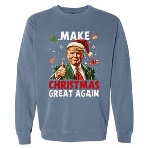 Make Christmas Great Again Funny Christmas Pajamas Gift Garment-Dyed Sweatshirt