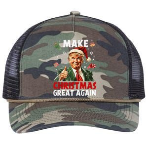 Make Christmas Great Again Funny Christmas Pajamas Gift Retro Rope Trucker Hat Cap