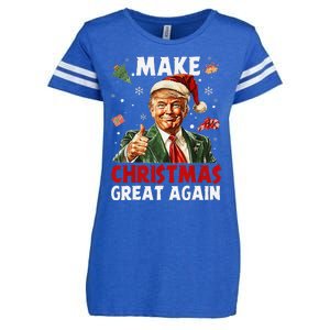 Make Christmas Great Again Funny Christmas Pajamas Gift Enza Ladies Jersey Football T-Shirt