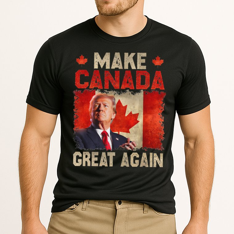 Make Canada Great Again Funny Trump President 2024 Cooling Performance Crew T-Shirt