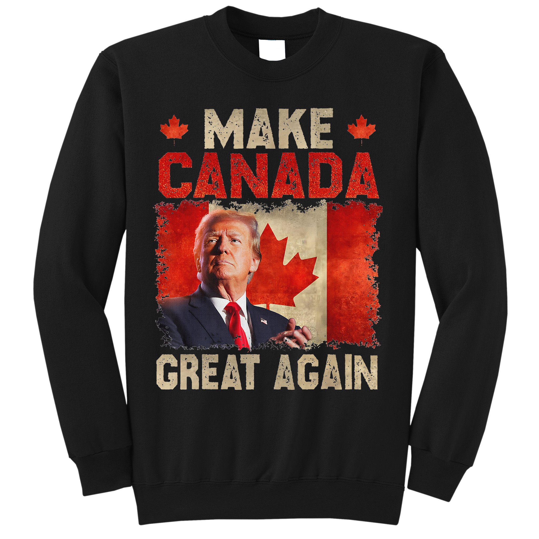 Make Canada Great Again Funny Trump President 2024 Sweatshirt
