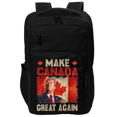 Make Canada Great Again Funny Trump President 2024 Impact Tech Backpack