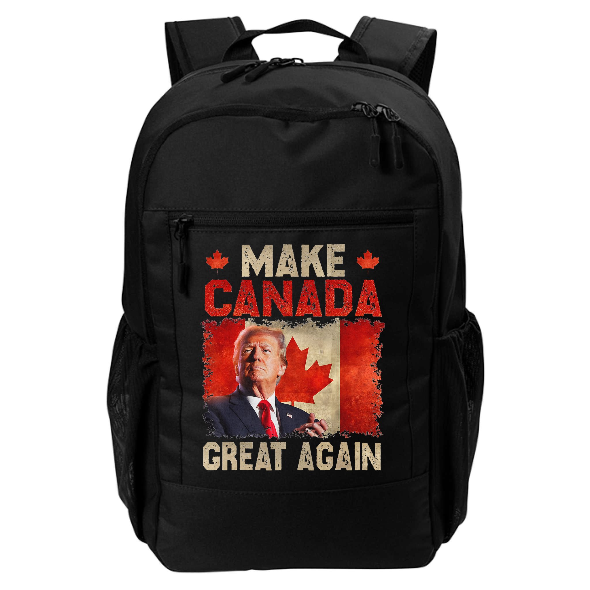 Make Canada Great Again Funny Trump President 2024 Backpack
