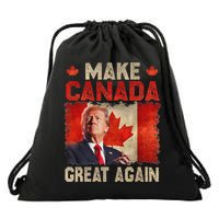Make Canada Great Again Funny Trump President 2024 Drawstring Bag