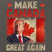 Make Canada Great Again Funny Trump President 2024 Cotton Canvas Backpack