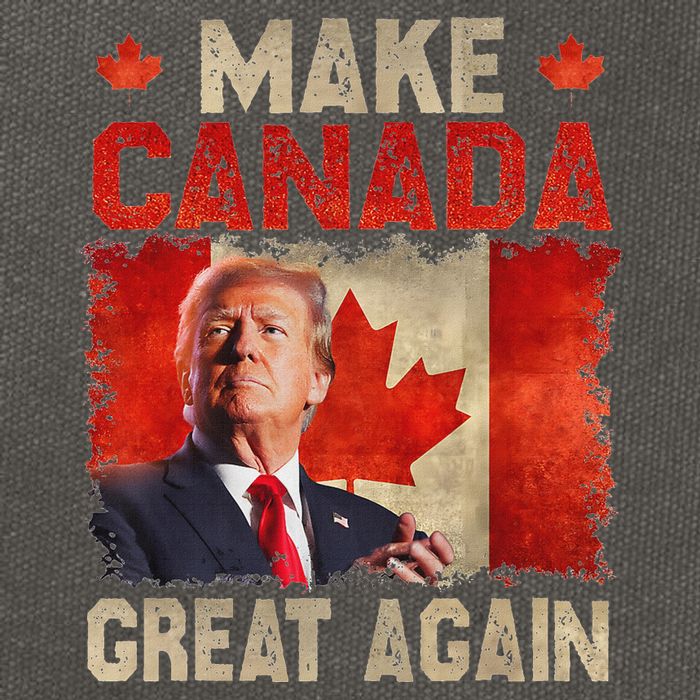 Make Canada Great Again Funny Trump President 2024 Cotton Canvas Backpack