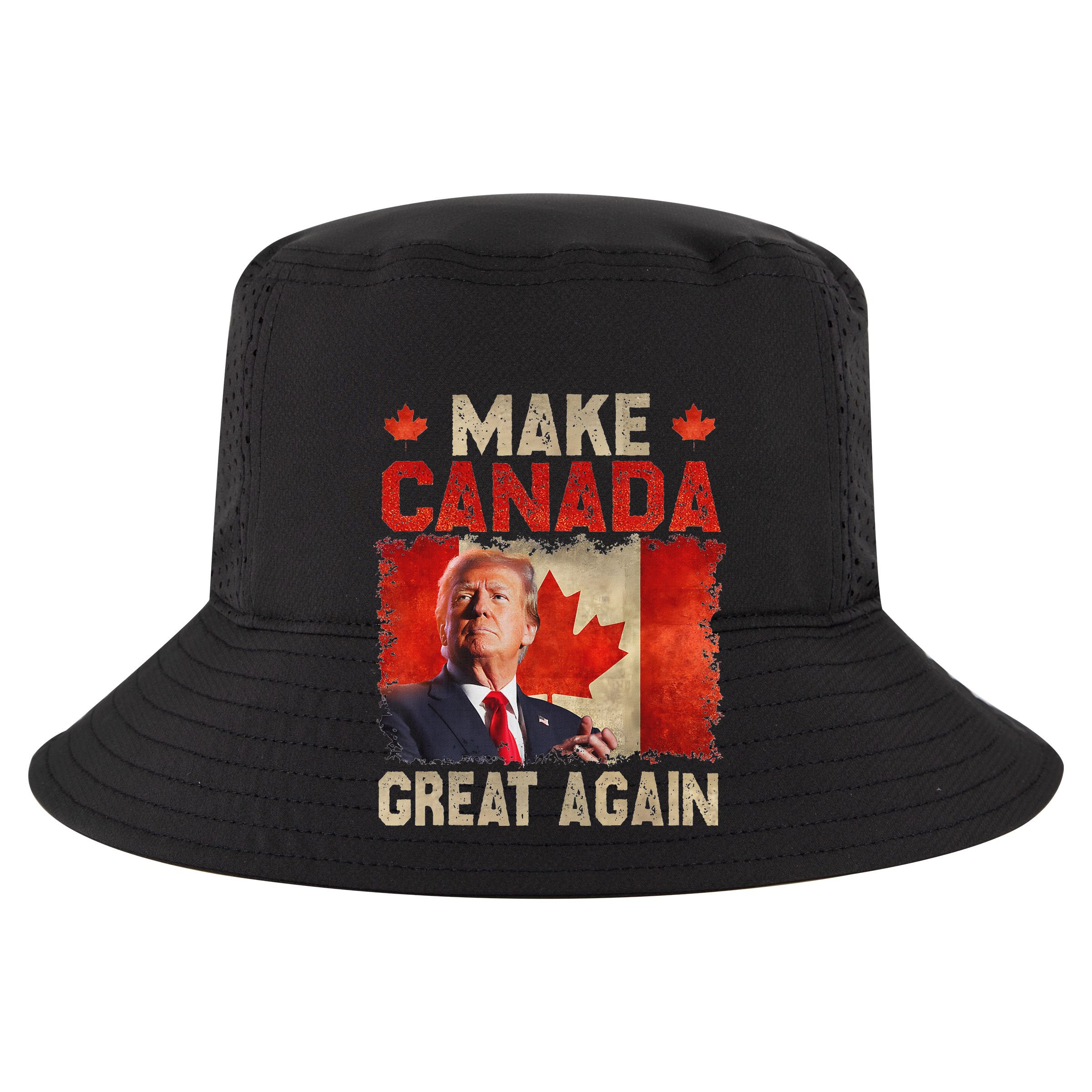 Make Canada Great Again Funny Trump President 2024 Vector Backpack