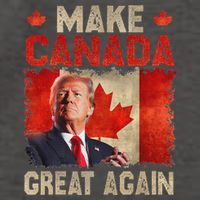 Make Canada Great Again Funny Trump President 2024 Vector Backpack