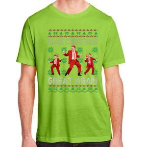 Make Christmas Great Again Santa Trump Dance Ugly Sweater Gift Adult ChromaSoft Performance T-Shirt