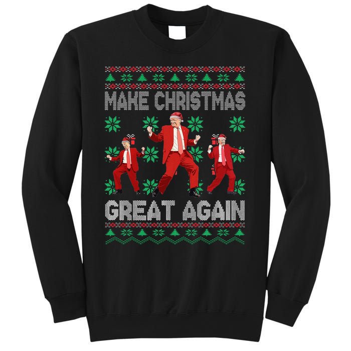 Make Christmas Great Again Santa Trump Dance Ugly Sweater Gift Sweatshirt