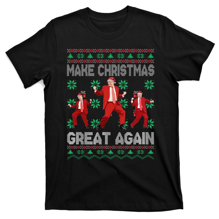 Make Christmas Great Again Santa Trump Dance Ugly Sweater Gift T-Shirt