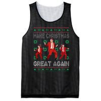 Make Christmas Great Again Santa Trump Dance Ugly Sweater Gift Mesh Reversible Basketball Jersey Tank