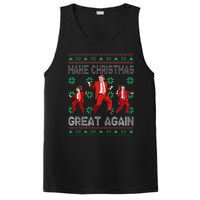 Make Christmas Great Again Santa Trump Dance Ugly Sweater Gift PosiCharge Competitor Tank