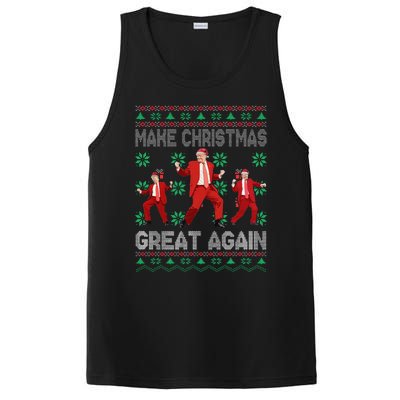 Make Christmas Great Again Santa Trump Dance Ugly Sweater Gift PosiCharge Competitor Tank