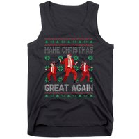 Make Christmas Great Again Santa Trump Dance Ugly Sweater Gift Tank Top