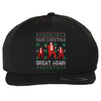 Make Christmas Great Again Santa Trump Dance Ugly Sweater Gift Wool Snapback Cap