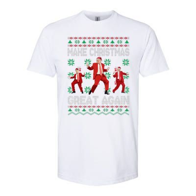 Make Christmas Great Again Santa Trump Dance Ugly Sweater Gift Softstyle CVC T-Shirt