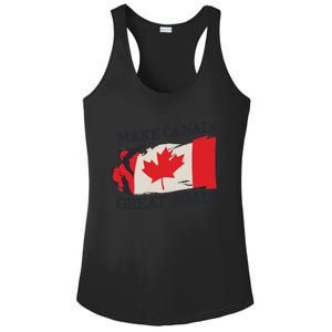 Make Canada Great Again Design Funny Canadian Flag Mcga Meaningful Gift Ladies PosiCharge Competitor Racerback Tank