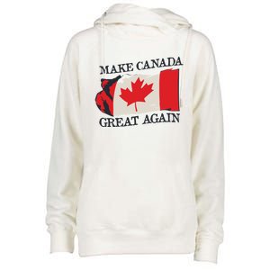 Make Canada Great Again Design Funny Canadian Flag Mcga Meaningful Gift Womens Funnel Neck Pullover Hood