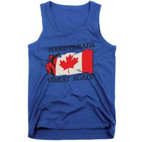 Make Canada Great Again Design Funny Canadian Flag Mcga Meaningful Gift Tank Top