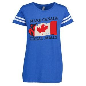 Make Canada Great Again Design Funny Canadian Flag Mcga Meaningful Gift Enza Ladies Jersey Football T-Shirt