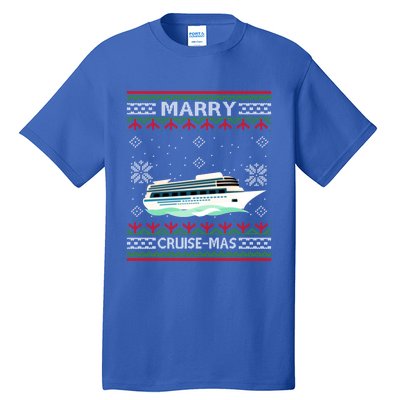 Merry Cruisecool Giftmas Funny Christmas Cruise Ship Vacation Funny Gift Cute Gi Tall T-Shirt